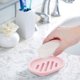 thumbnail image 5 of Jabonera de plástico color macaron | Porta jabón con ranuras para drenaje | Organizador compacto para baño, cocina, lavabo o ducha | Bandeja extraíble, fácil de limpiar | 1 pieza | Azul claro, rosa, 5 of 6