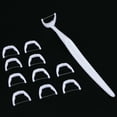 thumbnail image 3 of MasteelfCA 20pcs Replaceable Dental Care Cleaner Plastic Toothpick Nylon Wire Floss Stick Portable Between Teeth Cleaning Tools Set (White), 3 of 7