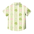 thumbnail image 4 of Blusa y camisa de manga corta con cuello vuelto, moderna e informal, con estampado del Día de San Patricio, con bolsillo, para uniforme escolar, para niños y niñas de 2 a 15 años., 4 of 7