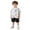 Blue-05, variant on Ultrave Boys Beach Outfit Button Up Short Sleeve Shirt Solid Casual Shorts 2-Piece Sets Summer Holiday Sets