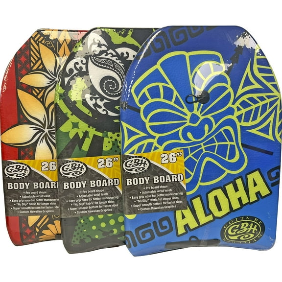 Gotta Be Hawaiian 26" Body Board, Assorted
