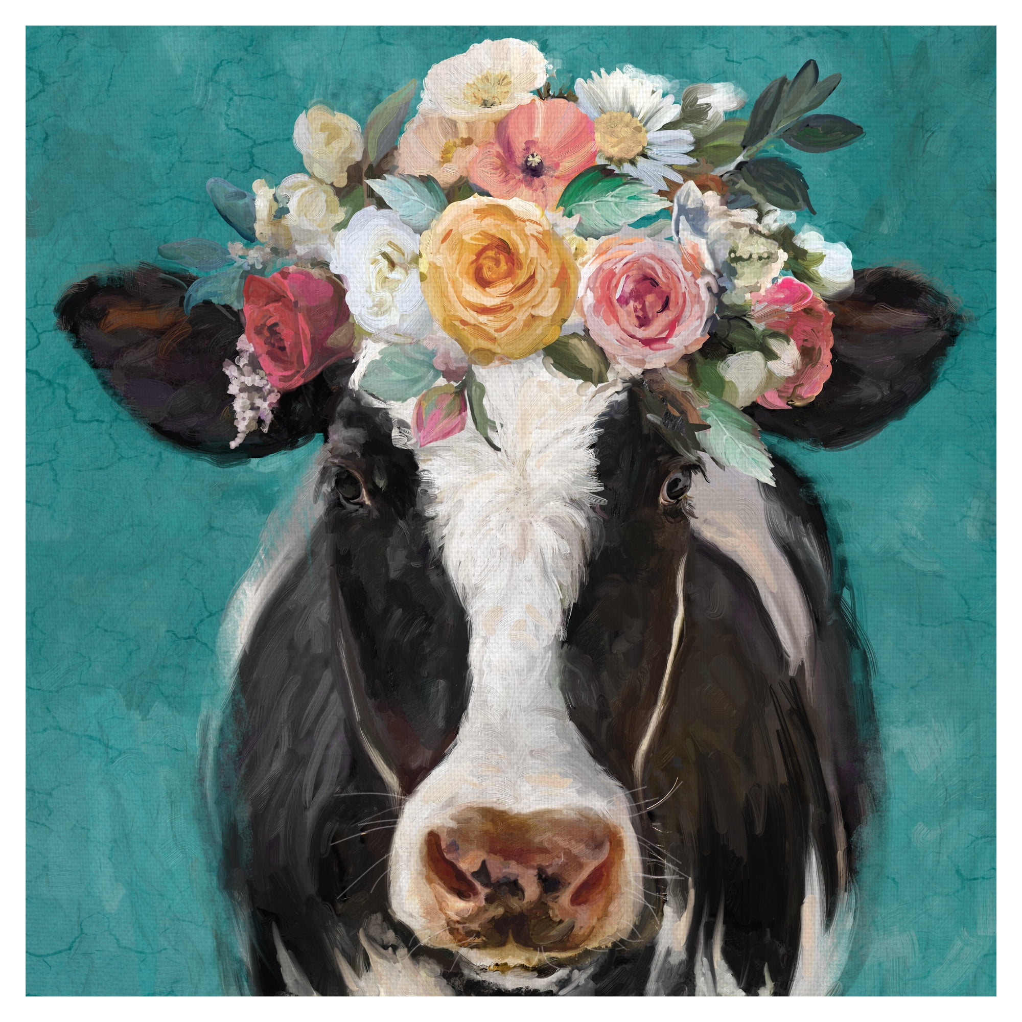 Fancy Cows II by Studio Arts Canvas Art