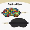 thumbnail image 2 of Sleep Mask Blackout Eye Masks With Elastic Band For Sleeping Eye Sleep Shade Cover Block Light Eliminate Fatigue Colorful Building Blocks (4), 2 of 7