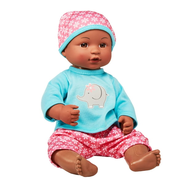 My Sweet Love Baby Doll with Extra Outfits, African American, Teal/Pink ...