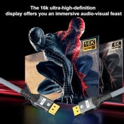 DisplayPort Cable 2.1[Vesa Certified],[8K@240Hz,4K@540Hz 360Hz 240Hz] DP 2.1 Cable 16K, DP80 HDR DSC Display Port Cord Compatible With FreeSync Gaming Monitor 5090 7900XTX S1334