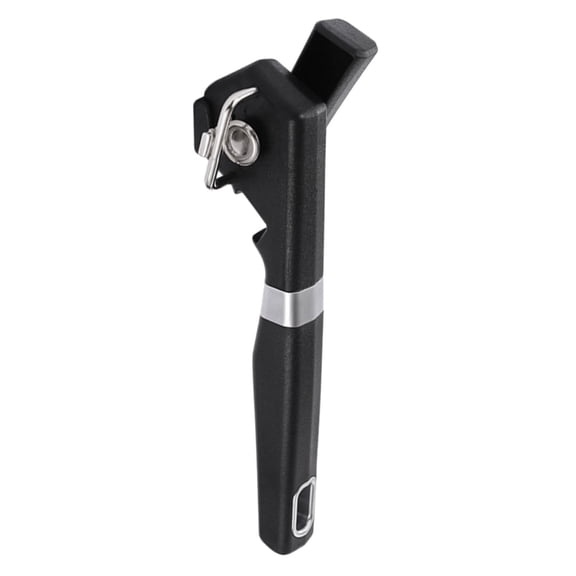 2 in 1 Safety Can Opener Manual Smooth Edge & Bottle Opener, Manual Can Opener with Magnet, Large Rubber Handle & Stainless Steel Blade, Side Cut Hand Can Opener for Kitchen, 1 Pcs, 8.1x2.2"