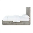 thumbnail image 3 of Eve Platform 2 Drawer Storage Queen Bed Wood Plank Headboard Gray, 3 of 5