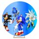thumbnail image 3 of Fondo azul redondo de Sonic, decoración para fiesta de cumpleaños de niños, fondo para fotografía de baby shower, anillo dorado, círculo, accesorio de estudio, 3 of 5