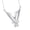 1-Silver, variant on Unique Handcrafted Floral Necklace With Small Glass Vase Charm Adjustable Chain Fashion Jewelry For Women