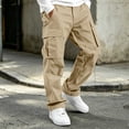 thumbnail image 5 of Edvintorg Boys Cargo Pants Outdoor Elastic Waisted Loose Casual Workout Hiking Pant with Pocket Boys Fashion Size 5-15, 5 of 7