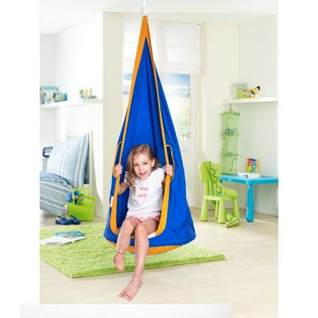 Moaere Kids Swing Hammock Pod Chair Child Rope Hanging Sensory Seat Nest Indoor Outdoor Use