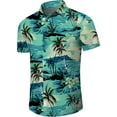 thumbnail image 6 of Aiyino Men's Hawaiian Shirt Short Sleeves Printed Button Down Summer Beach Dress Shirts, 6 of 7