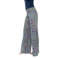 thumbnail image 3 of White Mark Women's Bohemian Paisley Printed Palazzo Pants, 3 of 3