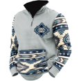 thumbnail image 1 of Sudadera DMOYALA Tribal Aztec Cowboy para Hombre Otoño/Invierno, 1 of 2