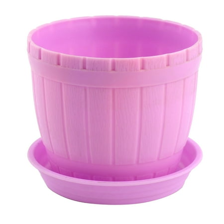 Plastic Plant Pots For Sale Office Plastic Desktop Adornment Plants Grass Cactus Planting Pot Flowerpot Pink for Christmas ()