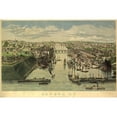 thumbnail image 2 of Vintage Places 24x17 Black Modern Framed Museum Art Print Titled - Oswego New York 1855, 2 of 4