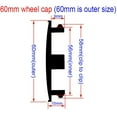 thumbnail image 5 of 4pcs 56mm 60mm Dacia Logo Car Wheel Center Hub Cap Rim Refit Badge Covers Auto Decoration Emblem Sticker Styling Accessories, 5 of 5