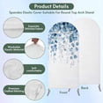 thumbnail image 3 of Blue Eucalyptus Leaves Arch Backdrop Cover, Spandex Fitted Wedding Arch Cover, Summer Botanical Weeping Round Top Stand Covers for Birthday Ceremony Bridal Shower Party Decor 7.2x4 Ft, 3 of 9