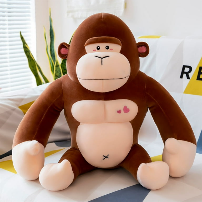 RSRZRCJ Gorilla Stuffed Animal Novelty Giant Ape Plush Toy Birthday Gift for Movie Lovers and Kids