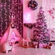 thumbnail image 3 of Cadena de luces Vivideal, 200 LED, color rosa, 20 m, resistente al agua, 8 modos, 3 of 7