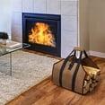 thumbnail image 4 of Mistaha Porte-Bûches de Bois Ciré en Toile, Porte-Bûches d'Extérieur, Sac Fourre-Tout pour Bûches, Sac de Transport pour Bois, 4 of 7