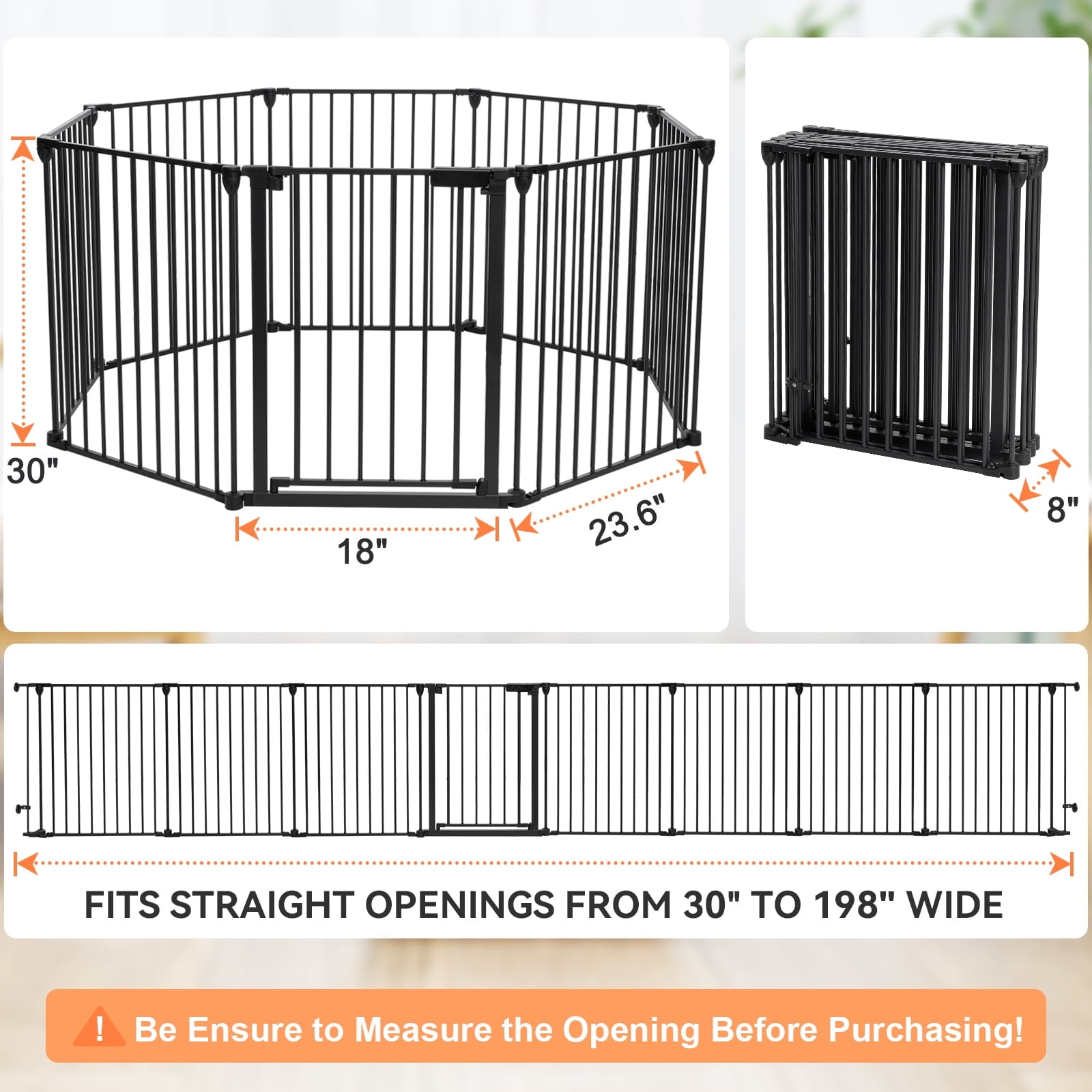 8 ft wide baby gate hotsell