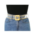 thumbnail image 4 of INSPIRE CHIC Women's Clear Waist Belts, Plus Size Skinny Belt Waistband for Jeans Dresses Coats Up to114cm/44.88" Yellow, 4 of 4