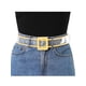 thumbnail image 4 of Cinturones de Cintura Transparentes INSPIRE CHIC para Mujeres, Cinturón Delgado de Talla Grande para Jeans, Vestidos y Abrigos hasta 114cm/44.88" Amarillo, 4 of 4