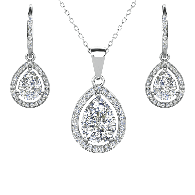 Cate & Chloe Isabel Teardrop Diamond Jewelry Set photo 1