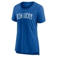 thumbnail image 2 of Women's Heather Royal Kentucky Wildcats Slab Serif Tri-Blend T-Shirt, 2 of 3