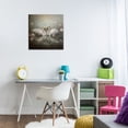 thumbnail image 2 of Stupell Industries Romantic Swans in Floral Pond Animals Painting Wrapped Canvas Canvas Art Print Wall Art, 24 x 24, 2 of 7