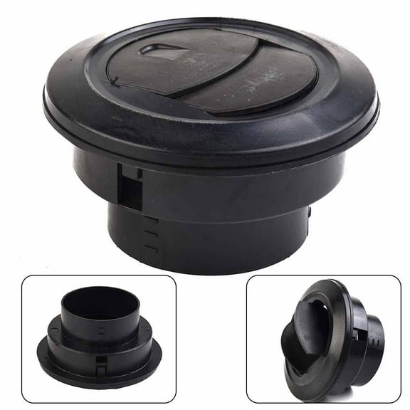 SPRING Black Closeable Rotatable 75mm Air Vent Outlet Air Conditioning Vent Car Air Conditioner Outlet For Webasto-Eberspacher Heater