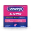 (2 pack) (2 pack) Benadryl Ultratabs Antihistamine Allergy Medicine Tablets, 24 ct