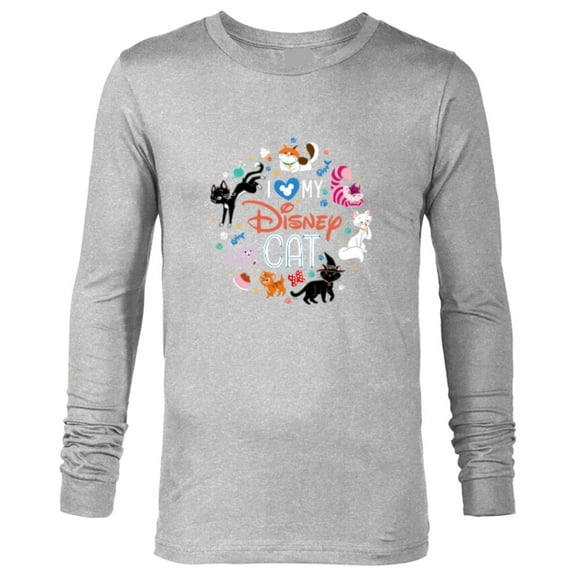 Disney I Love My Disney Cat - Long Sleeve T-Shirt for Men - Customized-Athletic Heather