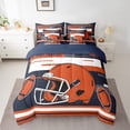 thumbnail image 2 of Feelyou Cartoon Football Twin Bedding Sets 7-Piece, Rugby Lover Bedding Comforter Set, Sports Player Sheet Sets, Ultra Soft Room Decoration, 2 of 7