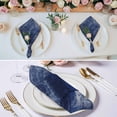 thumbnail image 2 of Navy Blue Cloth Napkins, Retro Oil Painting Modern Abstract Art Aesthetics Washable and Reusable Dinner Napkins Set of 4, Table Napkin for Kitchen Party Birthday Wedding Hotel Housewarming 20"x20", 2 of 8
