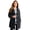 Black, variant on Roaman's Women's Plus Size Mid Length Teddy Faux Fur Coat