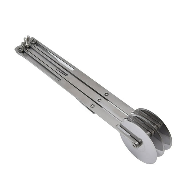 3 Wheel Stainless Steel Pastry Cutter, Pastry Cutter Rust Proof Accurate Adjustable Wing Nut For Dough For Pizza For Baking