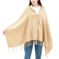 thumbnail image 6 of Alpine Swiss Womens Shawl Evening Wrap Pashmina Large Scarf Fringe Cape Poncho, 6 of 7