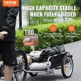 thumbnail image 2 of Remolque de carga para bicicleta VEVOR, 45 kg de capacidad de carga, plegable, 16 ruedas, 2 of 9
