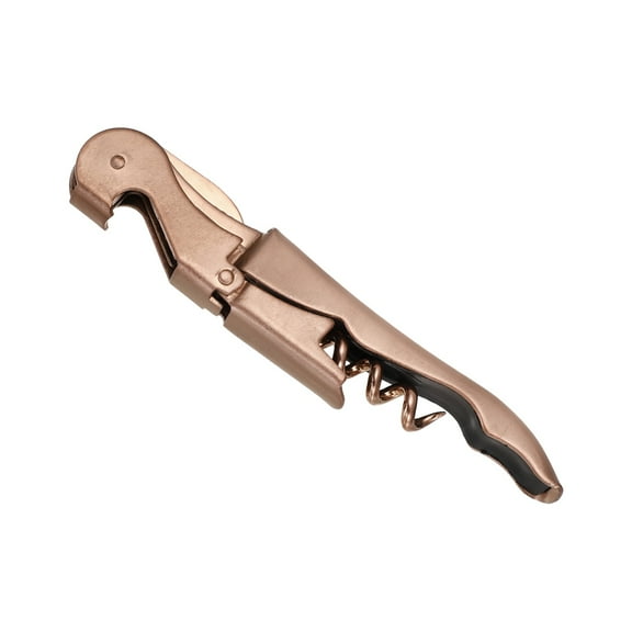 Uxcell 5" Wine Openers Waiter Corkscrew Wine Bottle Opener, Rose gold