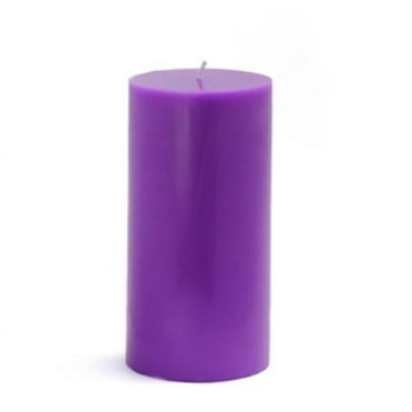 Jeco CPZ-091 3 x 6 in. Pillar Candle, Purple