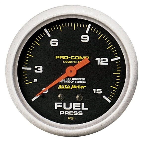 Auto Meter 5411 Pro-Comp Liquid-Filled Mechanical Fuel Pressure Gauge