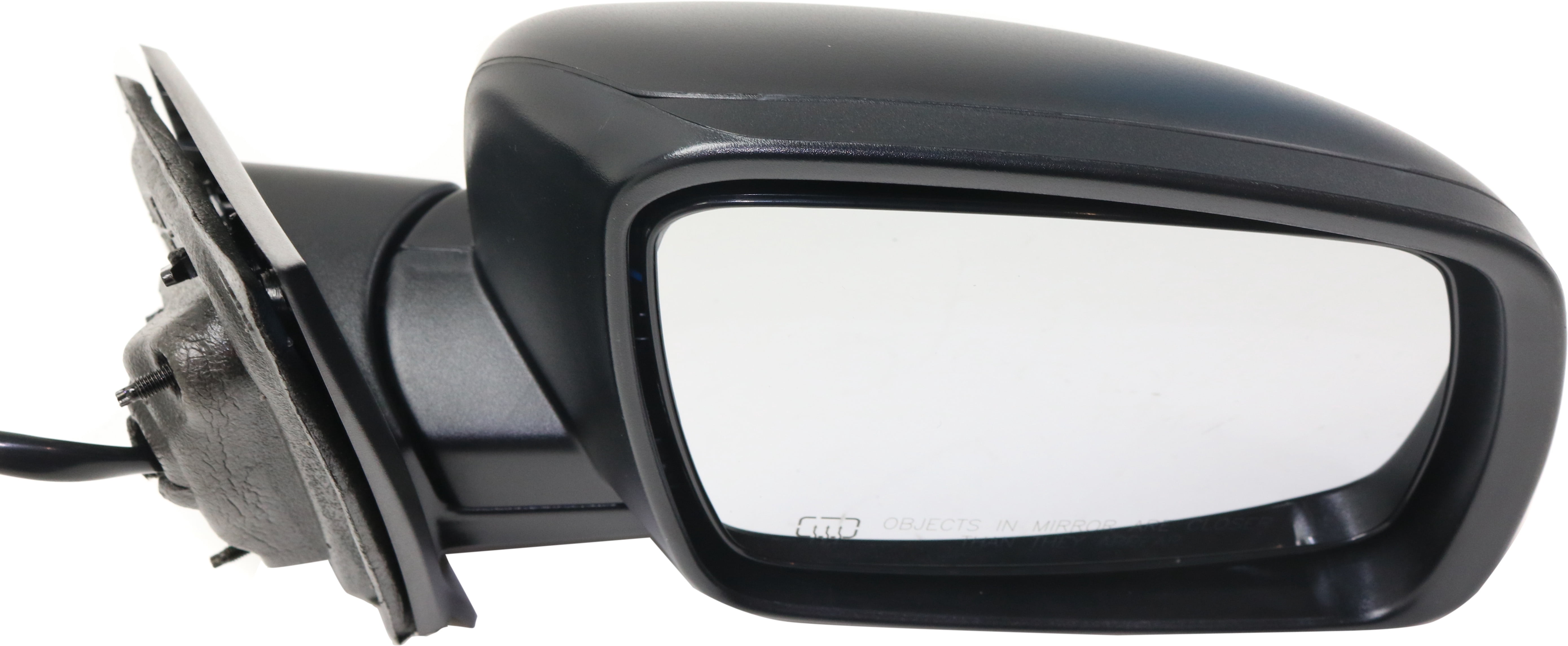 Mirror Compatible With 2016-2018 Dodge Journey Right Passenger Side Heated Textured Black Kool-Vue