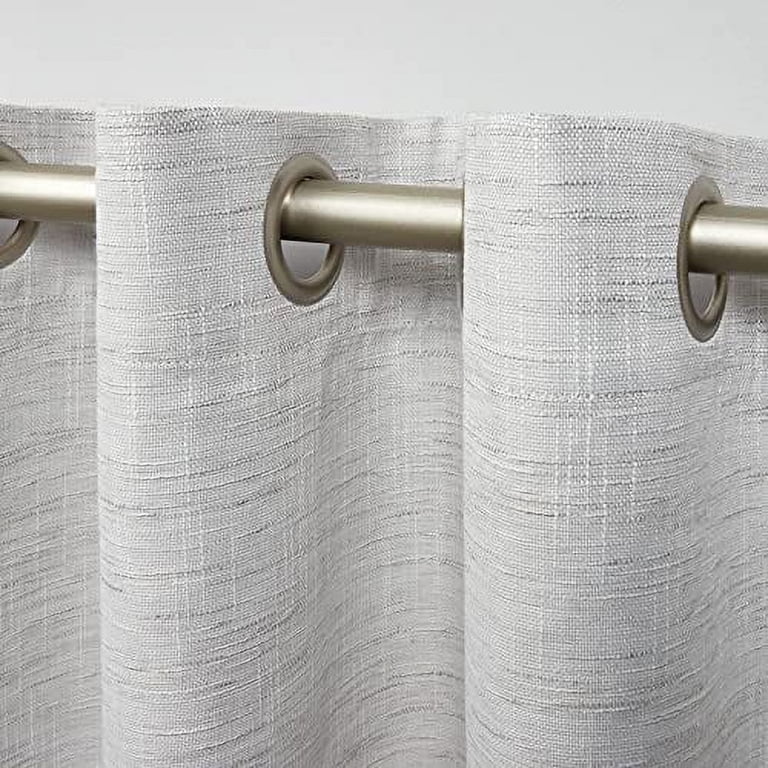 Have A Question About EXCLUSIVE HOME Loha Patio Dove Grey Solid Light Filtering Grommet Top Curtain, 108 In. W X 84 In. L? - Pg 1 - The Home Depot
