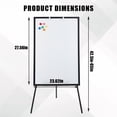 thumbnail image 2 of QinaQin Magnetic Portable Dry Eraser Whiteboard Easel – 36" x 24" Tripod Height Adjustable Flip Chart Holder, Suitable for Offices, Classrooms, and Homes, 2 of 7