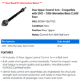 thumbnail image 2 of Rear Upper Control Arm - Compatible with 2001 - 2006 Mercedes-Benz CL600 Base 2002 2003 2004 2005, 2 of 2