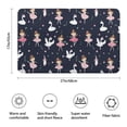 thumbnail image 3 of Dark Blue Ballerina Princess Pattern Bathroom Rugs Mat,Non Slip Microfiber Bathroom Rug,Rubber Backing,Soft Bathroom Mats for Bathroom Floor,Tub and Shower,17x27in(43x68cm), 3 of 5