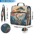 thumbnail image 2 of FORMRS Zipper Binder with Shoulder Strap 2-inch Ring 500 Sheet Capacity File Bag, Pine Tree at Dawn, 2 of 5
