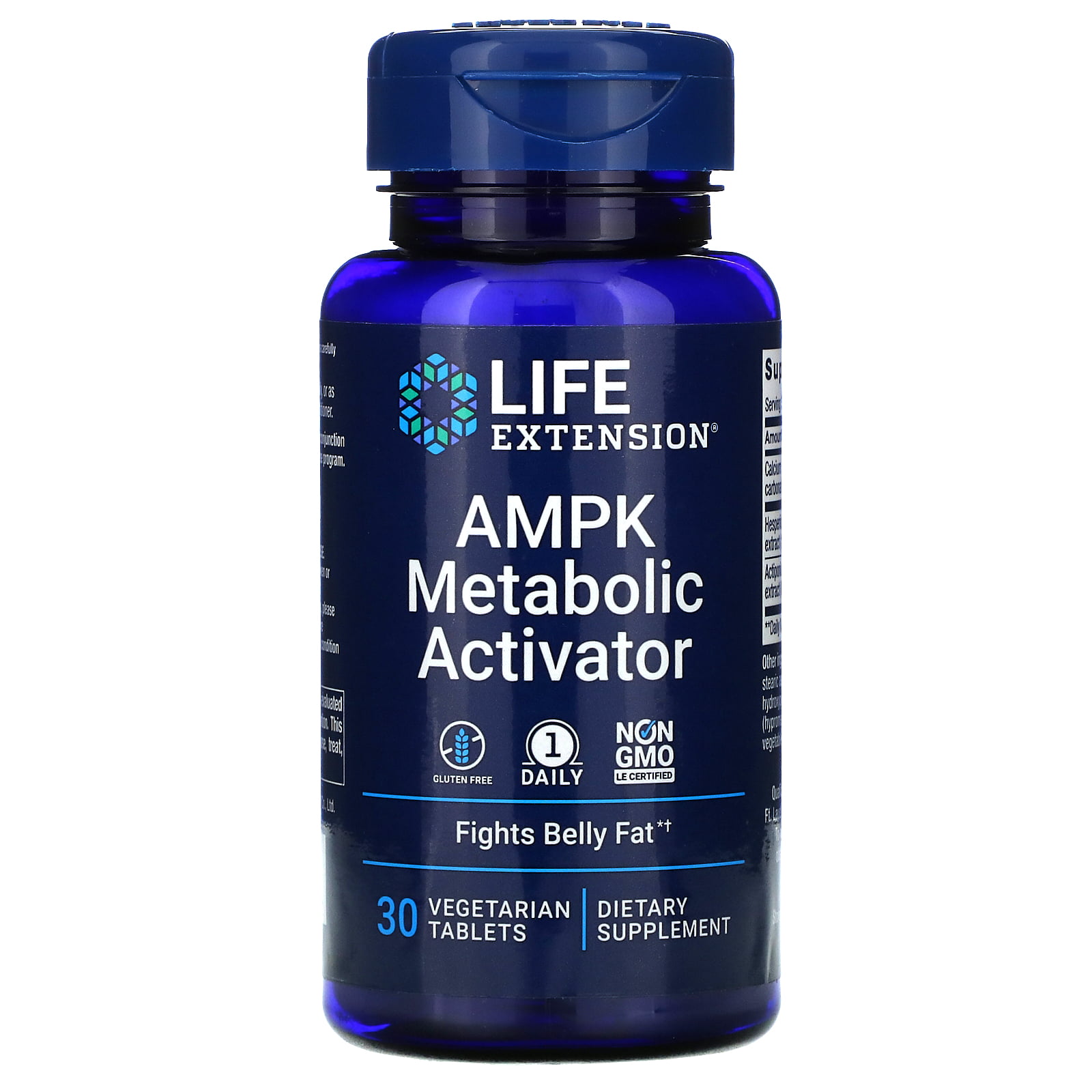 life extension ampk metabolic activator 30 vegetarian tablets walmart com walmart com